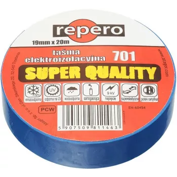 REPERO 701 Blue PVC Electrical Insulation Tape 19mm x 20m