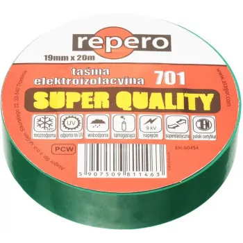 REPERO 701 Green PVC Electrical Insulation Tape 19 mm x 20 m