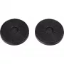 RESPEKTA Carbon Filter MIZ8000 Silver/Black 2 Pieces Round