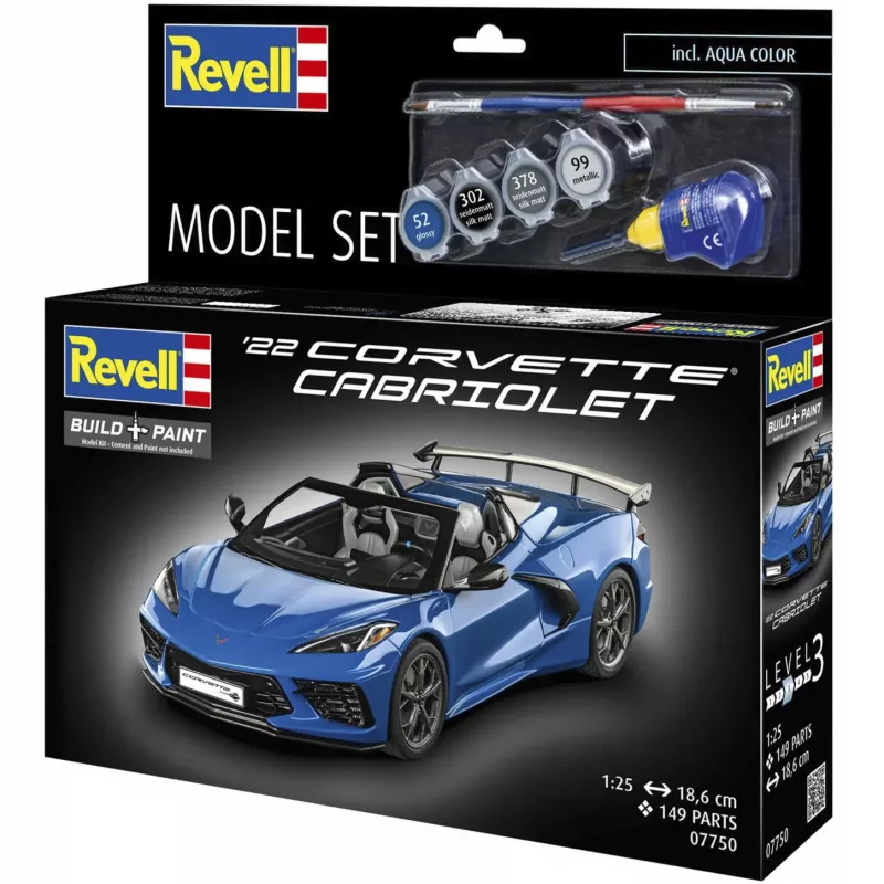 Revell Model Set Corvette C8 Cabriolet Scale 1:25