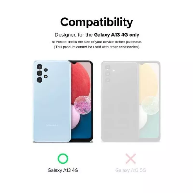 Ringke Galaxy A13 4G Camera Protector Full Cover Glass (3 Pack) Black