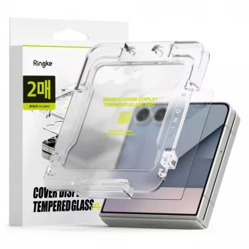 Ringke Galaxy Z Flip 7 Screen Protector Cover Display Premium Tempered Glass 9H (2pcs) Transparent