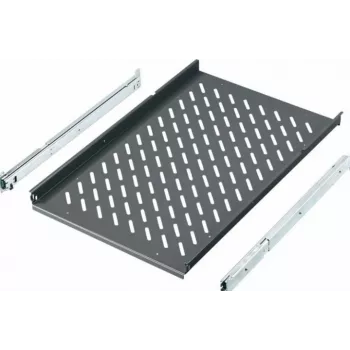 Rittal 19 inch Sliding Shelf for TS, PC-TS, IW Enclosures, 600 mm Depth, 40 kg, Slate Grey RAL 7015 6902.960