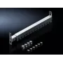 Rittal 5302.044 1U 19 inch Cable Management Panel with 5 Slots, Jet Black (RAL 9005)