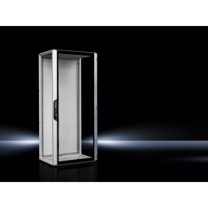 Rittal 5327.190 Freestanding 42U Server Rack Enclosure IP55, 800x1000x2000 mm, Black/Grey, Tempered Glass Door