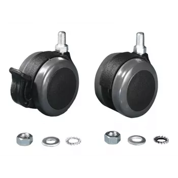 Rittal 6148.000 Roller Set for Plug-in Units, Black-Grey