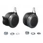 Rittal 6148.000 Roller Set for Plug-in Units, Black-Grey