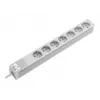 Rittal 7240510 1U 19 inch Rack PDU, 7x CEE 7/5 Outlets, 230V 16A, 2m Cable, Grey