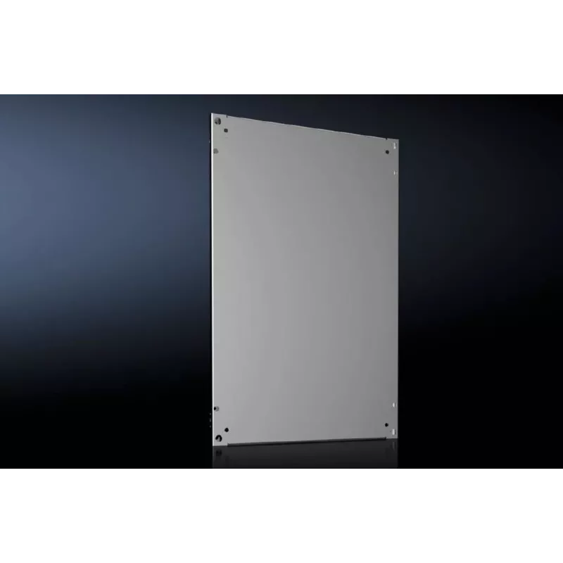 Rittal 8617.550 Mounting Plate, Galvanized Steel, 500 x 775 mm, 2.5 mm Thick, Grey