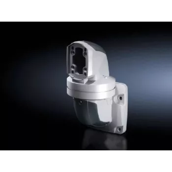 Rittal CP 120 Wall Joint, Horizontal Outlet, Die-Cast Aluminum, Light Grey RAL 7035 6212.740
