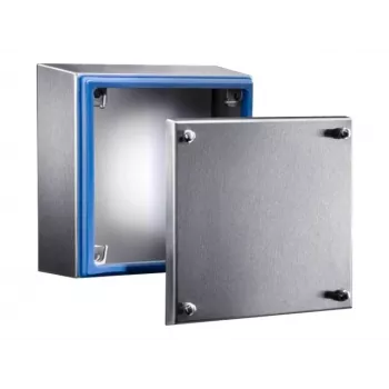 Rittal HD Stainless Steel Wall-Mount Enclosure 200 x 200 x 120 mm, IP66, Brushed, Hygienic Design 1672.600