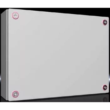 Rittal KX 1536.000 Wall-Mount Enclosure, 400 x 300 x 120 mm, Sheet Steel, Light Grey, IP66