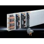 Rittal OM-Adapter SV 9340.930 Busbar Adapter, 55 mm x 208 mm, Polyamide, Grey RAL 7035, for 5 mm Busbars