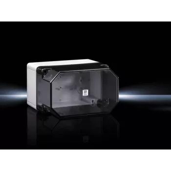 Rittal PK 9516.100 Polycarbonate Enclosure, 180x165x110 mm, Light Grey, IP66
