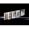 Rittal SV 9627.000 Busbar Support, 3-Pole, Polyamide, White, for RiLine60, 690V AC, 1600A, Snap-on Mounting, 1 Piece