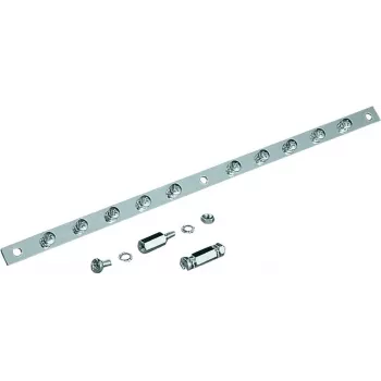 Rittal SZ 2413.375 Flat Busbar, 10 Connections, Steel, 375 mm, 100 A, 690 V AC