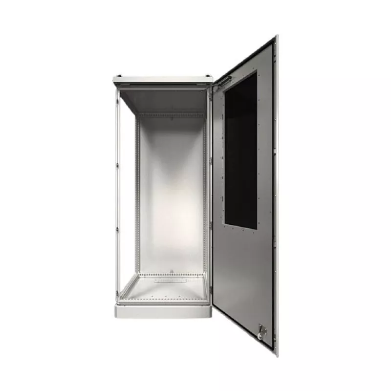 Rittal Toptec Outdoor Enclosure CS 9781866 - 800x1600x600mm, IP55, IK10, Aluminium, RAL 7035