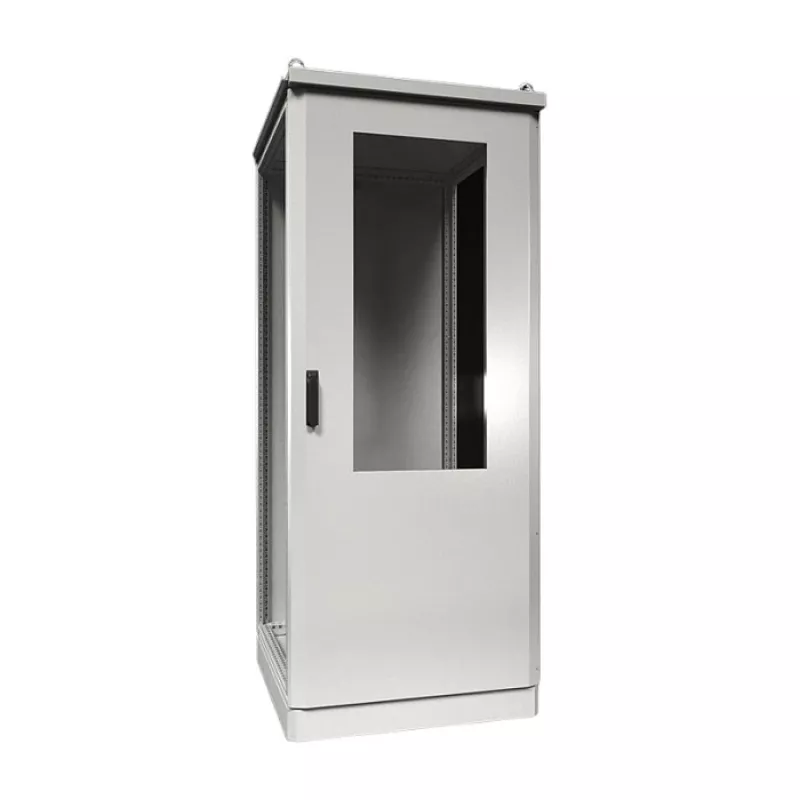 Rittal Toptec Outdoor Enclosure CS 9781866 - 800x1600x600mm, IP55, IK10, Aluminium, RAL 7035