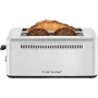RIVIERA & BAR QGP480 Stainless Steel 2-Slot XL Extra-Long Toaster, 1500 W, 7 Browning Levels, Defrost & Reheat