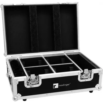 ROADINGER Flight Case for 4x AKKU TL-3 Trusslight QuickDMX with Integrated Charging 31005126