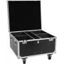 Roadinger Flight Case for 4x THA-100F MK3 with Castors Black 885x780x620 mm 100 kg