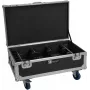 ROADINGER Flight Case for 6x Futurelight AKKU UP-4 QCL Spot QuickDMX MK2 with Charging Function and Castors 31005255