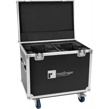 ROADINGER Flightcase for 2x EUROLITE DMH-190 Moving Heads with Castors Black