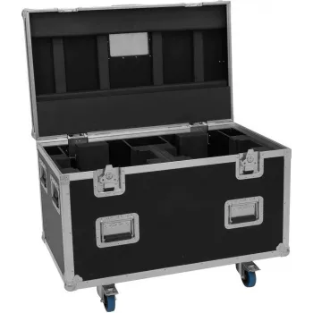 ROADINGER Flightcase Highline 2x DMH-380 with Rollers Black 100 kg Load 100x60x73 cm