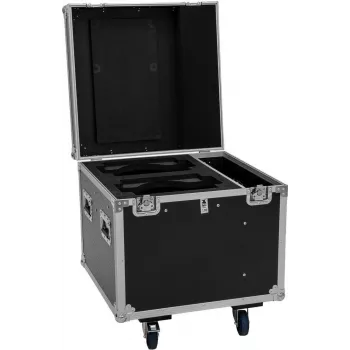 ROADINGER Flightcase PRO 2x IP TMH-W285 with Wheels Black 100kg Load Capacity