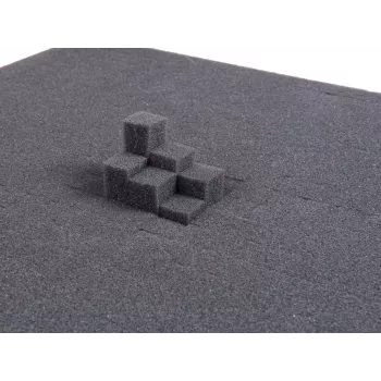 Roadinger Foam Insert 561x351x100 mm Anthracite PU Shock-Absorbing Case Padding 80702661