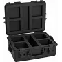 ROADINGER Plastic Case for 4x AKKU UP-4 QCL Spot QuickDMX MK2, Black, 55x42.5x21 cm