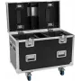 ROADINGER PRO Series Flight Case for 2x Futurelight DMH-190 Moving Heads with Casters, Black, 90x48x73 cm