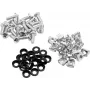ROADINGER Rack Screw Set 20x M6 x 15 mm for 19 inch Rack Mounting