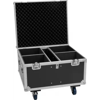 ROADINGER UG-1 Universal Equipment Case with Wheels, 75 x 64.5 x 57 cm, 100 kg Load, Black/Silver
