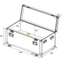 ROADINGER Universal Tour Case 120 cm with Wheels Professional 30126413