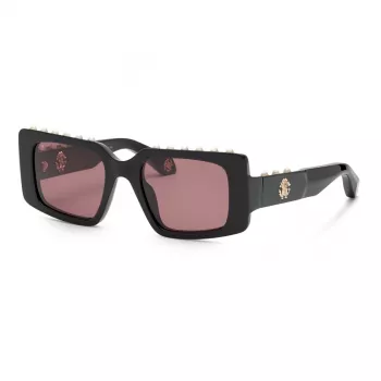 Roberto Cavalli Women's Cat Eye Sunglasses SRC039S 51mm Gold Frame Brown Gradient Lens SRC039S51700Y