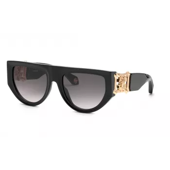 Roberto Cavalli Women's SRC040S54700Y Butterfly Sunglasses, Havana Frame, Brown Gradient Lens, 54mm