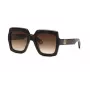 Roberto Cavalli Women's SRC108-5204BL Cat Eye Sunglasses, Blue Havana Frame, Gradient Blue Lenses, 52mm