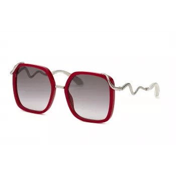 Roberto Cavalli Women's Sunglasses SRC003M5509EZ Oversized Grey Gradient 55mm