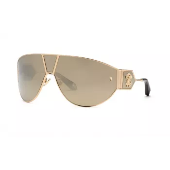 Roberto Cavalli Women's Sunglasses SRC093-76300G 76mm Gradient Grey Lens Black Frame