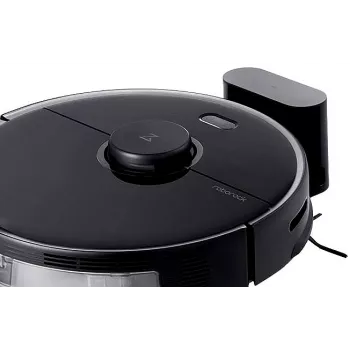 Roborock S5 Max Robot Vacuum - Bagless - Black - Round - 0.46 L - Carpet - Hard Floor