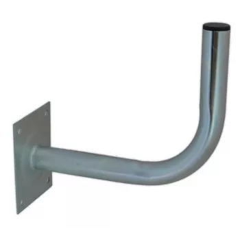 ROBSON Antenna Wall Mount Bracket L300 (30 cm) – Galvanized Steel, 38 mm Mast Clamp, 4-Point Base, Outdoor