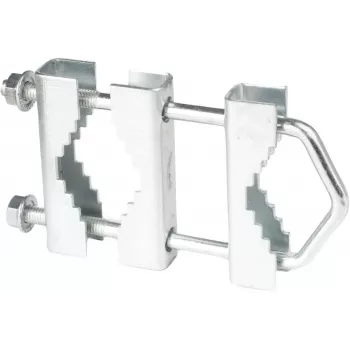 ROBSON Cybant Antenna Mast U-Bolt Clamp - Galvanized Steel, 38-50 mm, M6