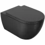 Roca Arc Wall-Hung Smart Toilet, Rimless, Black Matt, with Bidet, Dryer, UV Sterilization, Deodorizer, Night Light, Remote Control