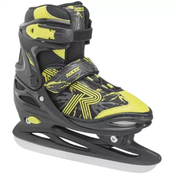 Roces Jokey Ice 3.0 Boy Adjustable Ice Skates Black Lime 30-33