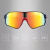 Rockbros 10134PL Polarized Cycling Glasses - Blue and Pink