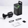 ROCKBROS Electronic Bicycle Bell - Black, 110-120 dB, 4 Tones, Rechargeable, IPX4