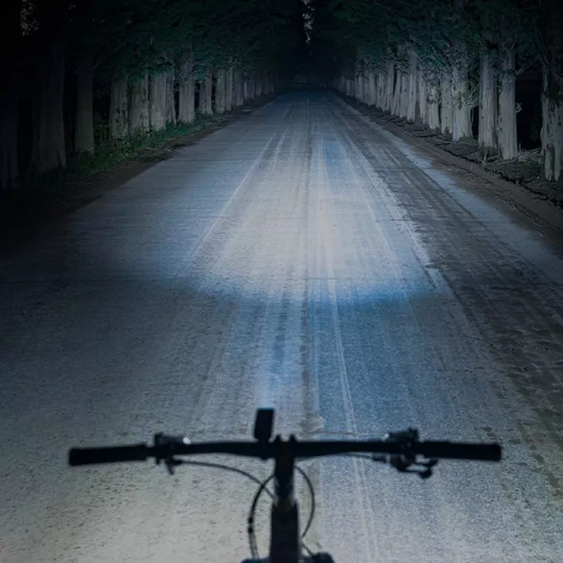 ROCKBROS Front Bike Light 260 lm with USB-C to USB-A Cable - Black
