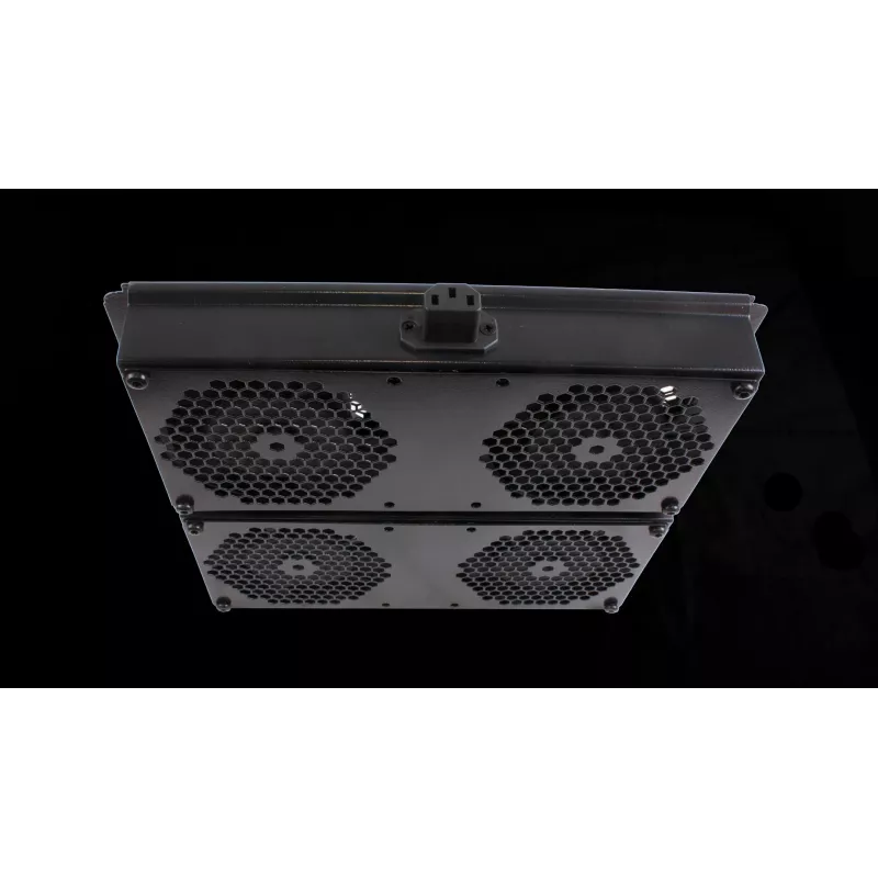 Rockstable 19 inch Cooling Element - Fan Tray - Built-in Fan - Steel - Black - 1 Piece - 2.92 kg (RS19-FT68)