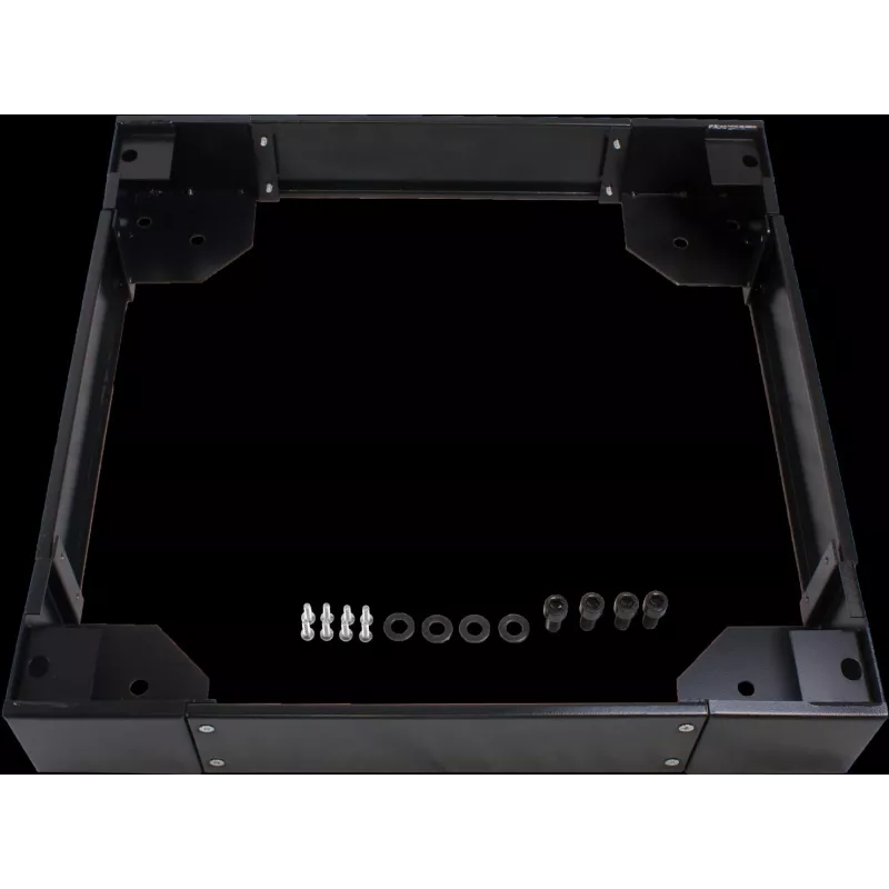 Rockstable 19 Inch Rolling Plinth - Black - SPCC Steel - 600 mm Width - 800 mm Depth
